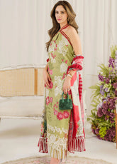 Pretty In Pink By Asifa And Nabeel Embroidered Lawn Suit Unstitched 3 Piece AN24L PP-7 Cosmos – Summer Collection